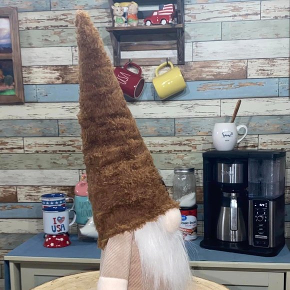 Coffee Bar Gnome 13" Tall Weighted Plush Free-Standing - Picture 5 of 5